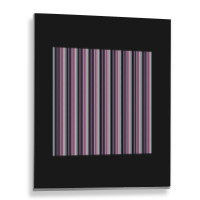 Vertical Striped Colors Skirt Chiffon Top Metal Print Vertical | Artistshot