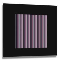 Vertical Striped Colors Skirt Chiffon Top Metal Print Square | Artistshot