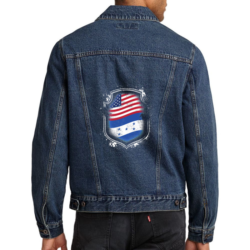 Honduran American Flag Men Denim Jacket by RichardLopez | Artistshot