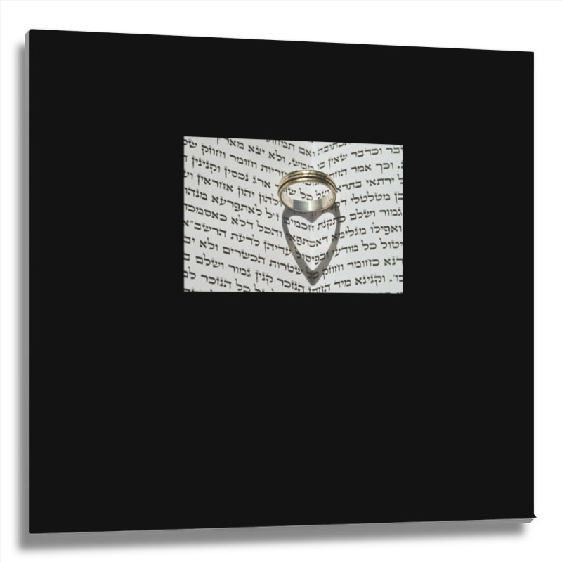 Jewish Wedding Concept Tri-blend Metal Print Square | Artistshot