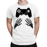 Funny Gamer Halloween Spooky Skeleton Hands Gift Kids Boys Girls Teens T-shirt | Artistshot