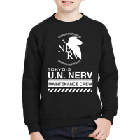 Tokyo 3 Nerv White Youth Sweatshirt | Artistshot