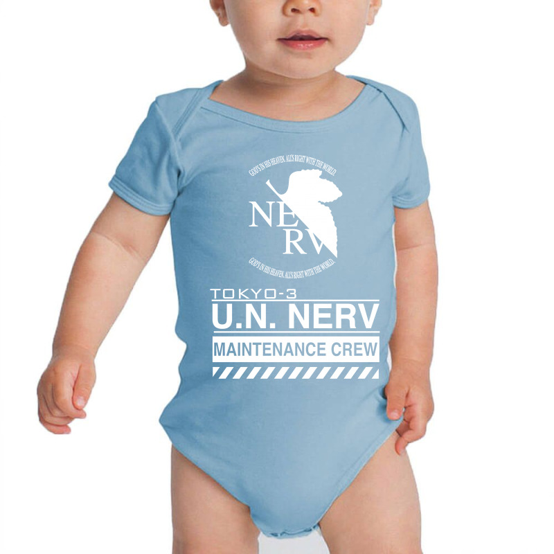 Tokyo 3 Nerv White Baby Bodysuit | Artistshot