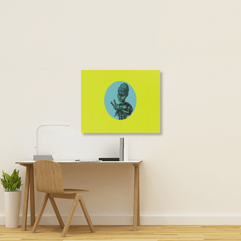 Alien Rap Funny Landscape Canvas Print | Artistshot