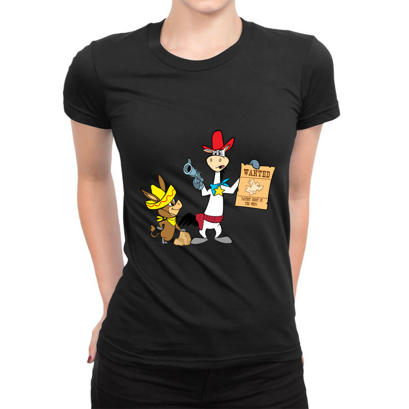 Quick Draw Mcgraw &amp; Baba Looey For Friend Ladies Fitted T-Shirt by EmmyWyatt | Artistshot