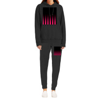 Vertical Striped Graphic Hoodie & Jogger Set | Artistshot