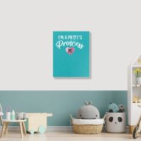 I'm A Pilot's Princess For Dark Portrait Canvas Print | Artistshot