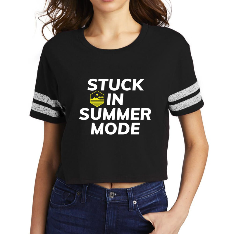 Stuck In Summer Scorecard Crop Tee by cm-arts | Artistshot