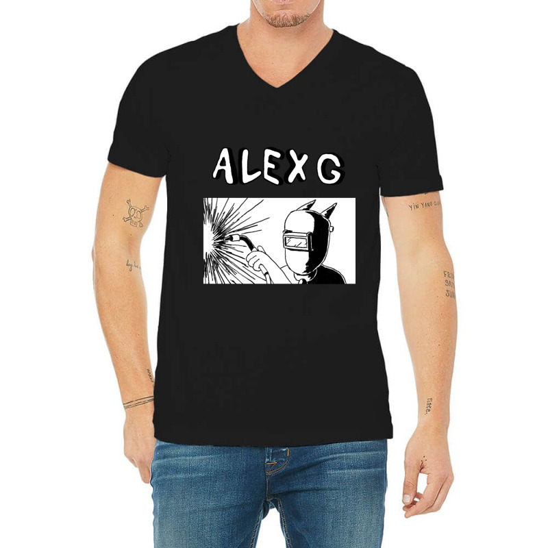 Alex G Welder V-Neck Tee by UJAYWEHYE | Artistshot