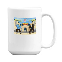 French Theory Fighter - Foucault Vs Derrida 15 Oz Coffee Mug | Artistshot