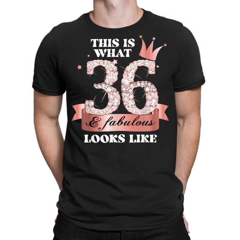 36 & Fabulous I Rose And Black Party Group Candid Photo Item T-shirt | Artistshot