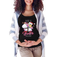 A Fluffy Christmas Maternity Scoop Neck T-shirt | Artistshot