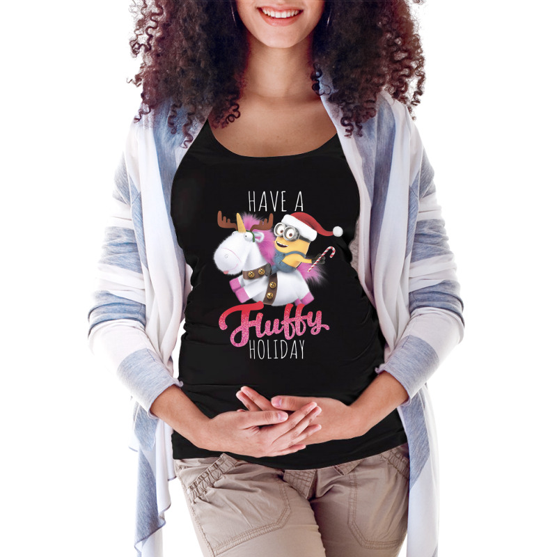 A Fluffy Christmas Maternity Scoop Neck T-shirt by BuiDoc | Artistshot