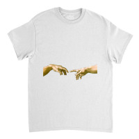 Touch Of God, The Creation Of Adam, (close Up), Michelangelo, 1510, Ge Classic T-shirt | Artistshot