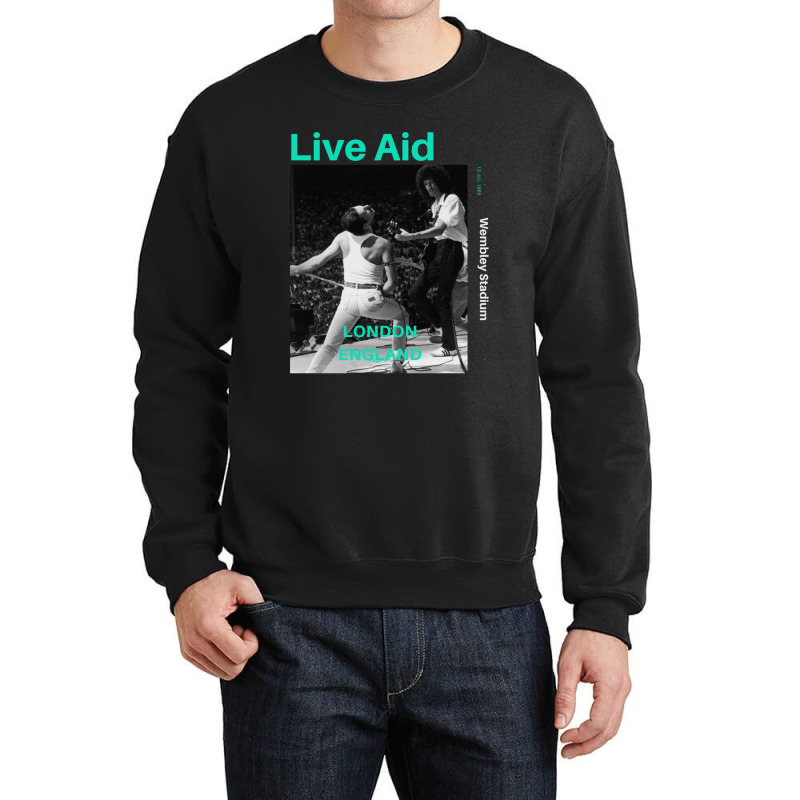 Live Aid At Wembley Crewneck Sweatshirt by NestorMarchetti | Artistshot