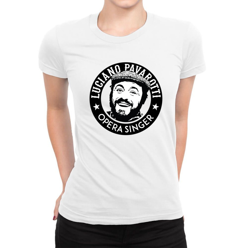 Pavarotti For Friend Ladies Fitted T-shirt | Artistshot