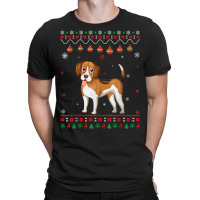 Beagle Dog Ugly Xmas Design Matching Ugly Christmas Holiday T-shirt | Artistshot