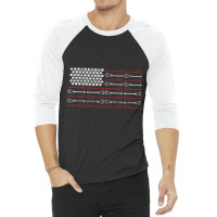 Lacrosse American Flag Lax Mom 3/4 Sleeve Shirt | Artistshot