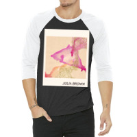 Julia Brown Watercolor 3/4 Sleeve Shirt | Artistshot