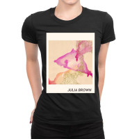 Julia Brown Watercolor Ladies Fitted T-shirt | Artistshot