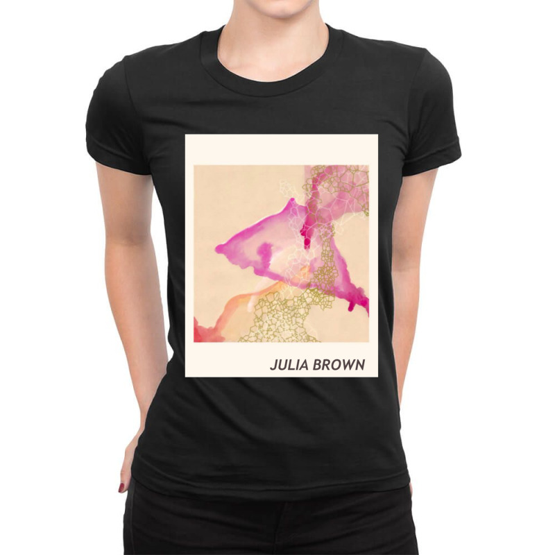 Julia Brown Watercolor Ladies Fitted T-Shirt by UJAYWEHYE | Artistshot