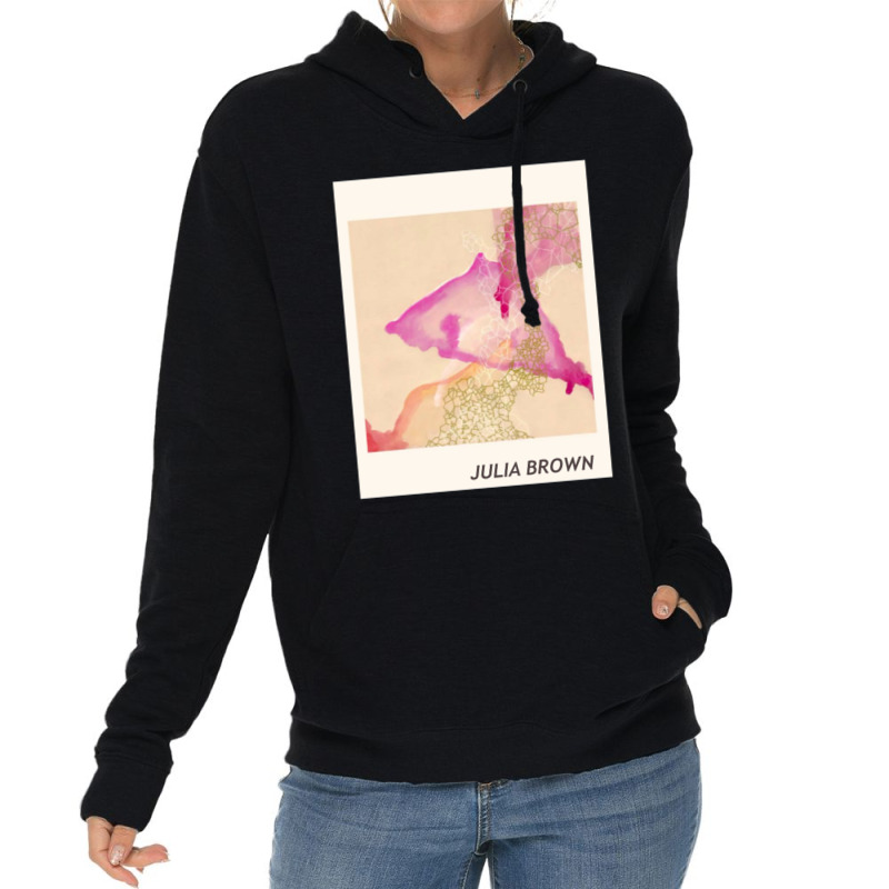 Julia Brown Watercolor Lightweight Hoodie by UJAYWEHYE | Artistshot