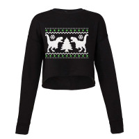 Funny Ugly T-rex Christmas Sweater Cropped Sweater | Artistshot