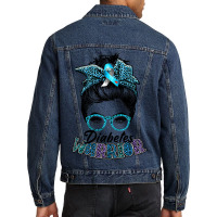 Diabetes Diabetes Warrior Awareness Diabetic Support Type Walk 178 Men Denim Jacket | Artistshot