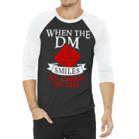 When The Dm Smiles 3/4 Sleeve Shirt | Artistshot