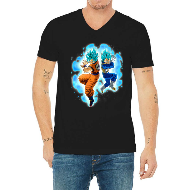 C:\users\administrator\desktop\design\3\9171. Goku Wallpaper\1\goku An V-Neck Tee by cm-arts | Artistshot