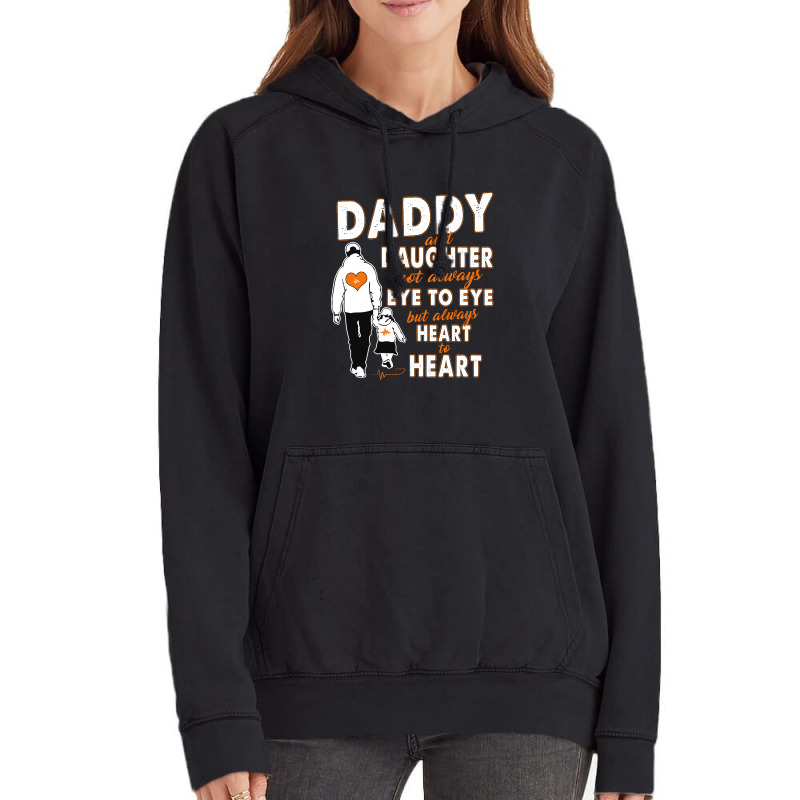 Daddy & Daughter Not Always Eye To Eye 1665998254974 Vintage Hoodie | Artistshot