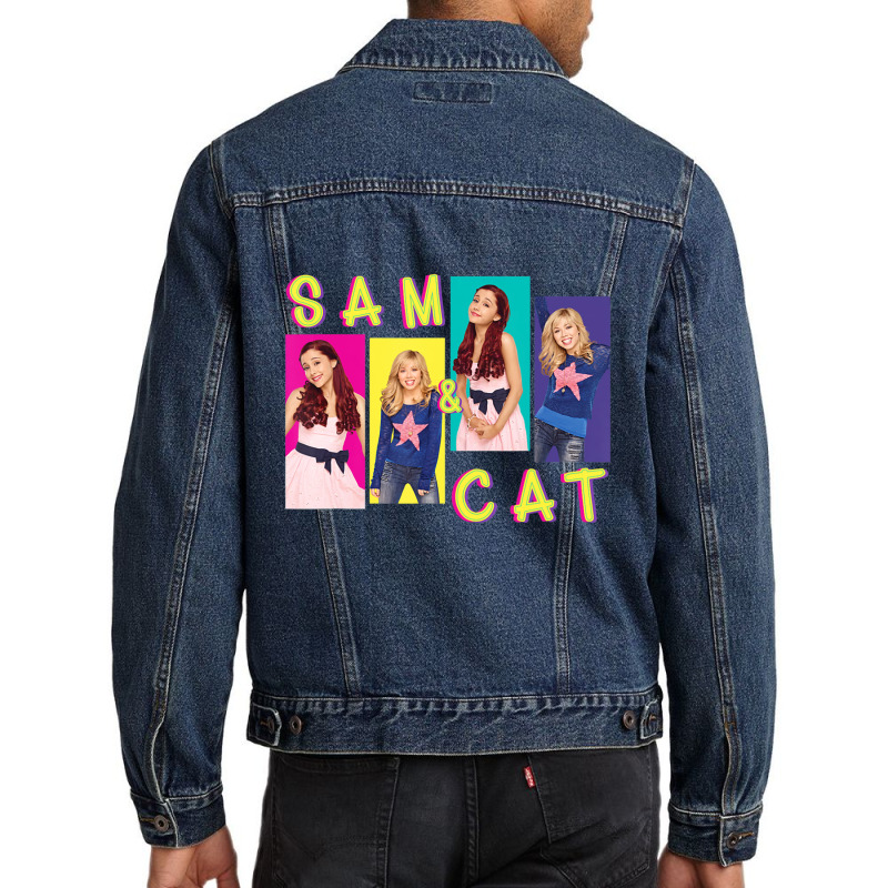 Sam And Cat Men Denim Jacket by cm-arts | Artistshot