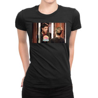 Friends Rachel & Ross Through The Glass Ladies Fitted T-shirt | Artistshot