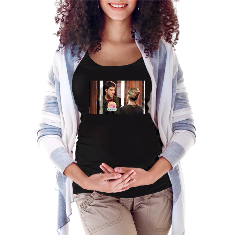 Friends Rachel & Ross Through The Glass Maternity Scoop Neck T-shirt by PhanBo | Artistshot