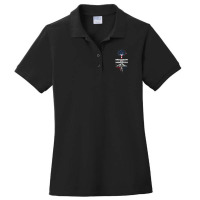 American Grown With Dominican Roots Ladies Polo Shirt | Artistshot