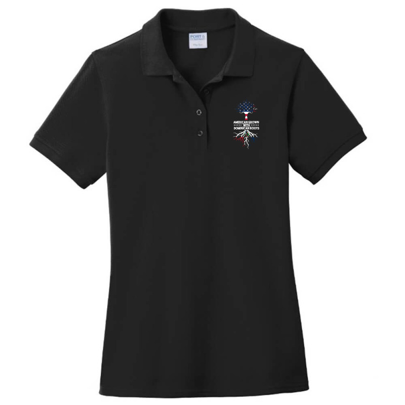 American Grown With Dominican Roots Ladies Polo Shirt by AngieFurr | Artistshot