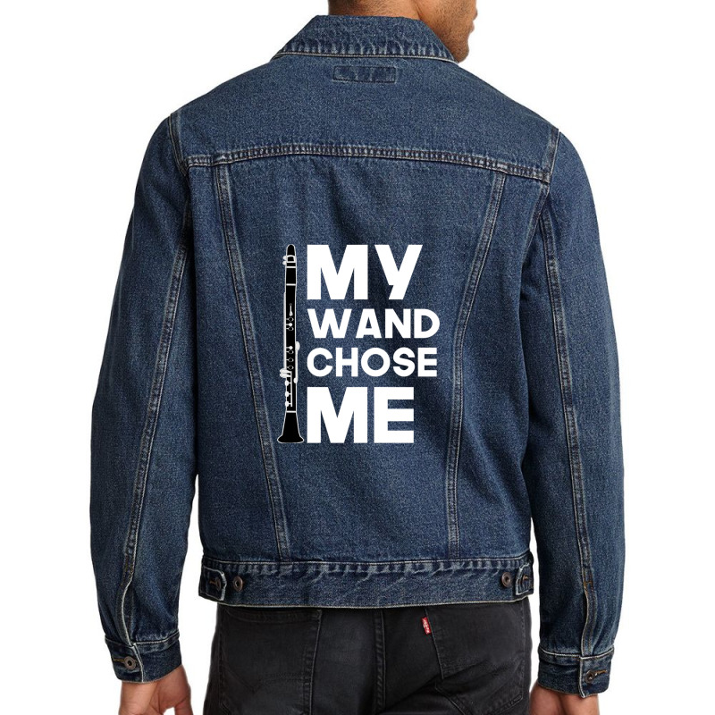 Clarinet My Wand Chose Me 1 Men Denim Jacket | Artistshot