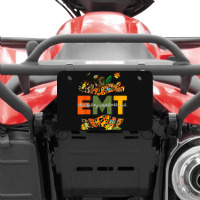 Emergency Medical Technicians Pumpkin Cute Autumn Halloween Atv License Plate | Artistshot