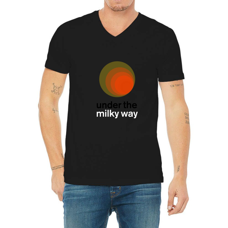 Under The Milky Way V-Neck Tee by DustinNewman | Artistshot