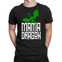 Mama Dragon Matching Family Tribe Green Mom Mother T-shirt | Artistshot