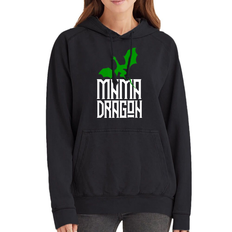 Mama Dragon Matching Family Tribe Green Mom Mother Vintage Hoodie | Artistshot