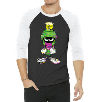 Marvin The Martian Glitch 3/4 Sleeve Shirt | Artistshot