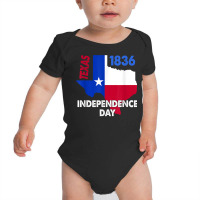 Proud Texas & Independence Day 1836 The Lone Star Flag T Shirt Baby Bodysuit | Artistshot