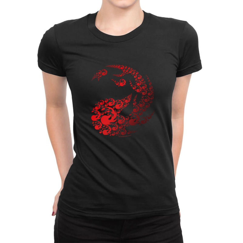 Magic The Gathering Red Mana Elements Ladies Fitted T-Shirt by samuelswallace | Artistshot