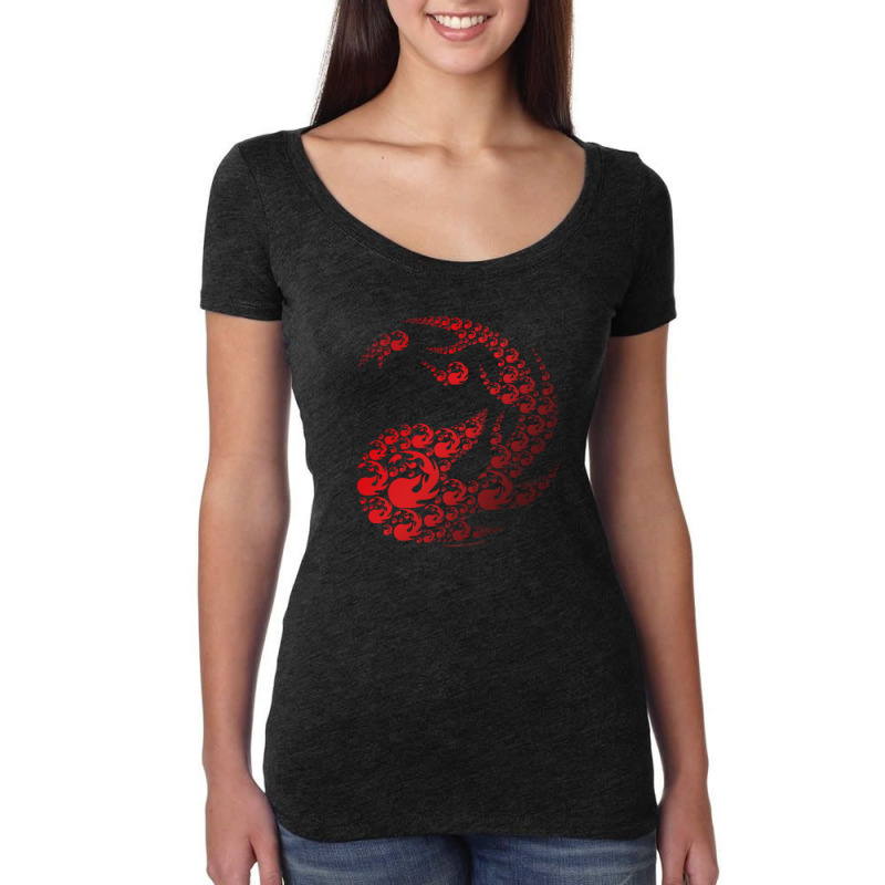 Magic The Gathering Red Mana Elements Women's Triblend Scoop T-shirt by samuelswallace | Artistshot