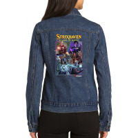 Magic The Gathering Strixhaven Planeswalkers Panels Ladies Denim Jacket | Artistshot