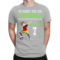 Children's With German Text Ich Bin 7 Years Football Dabbing Boy 7th B T-shirt | Artistshot