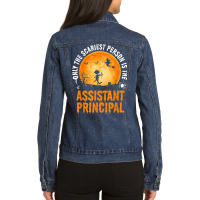 Halloween Assistant Principal For Men & Women Ladies Denim Jacket | Artistshot