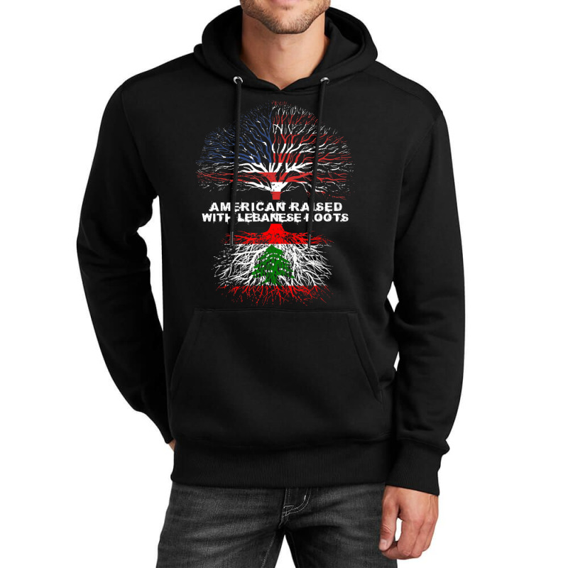 American Raised With Lebanese Roots Lebanon Unisex Hoodie | Artistshot