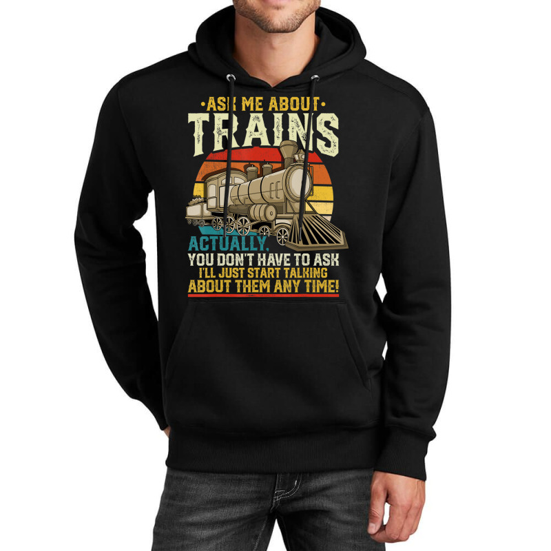 Trainspotting Trainspotter Model Trains Train Model Unisex Hoodie | Artistshot